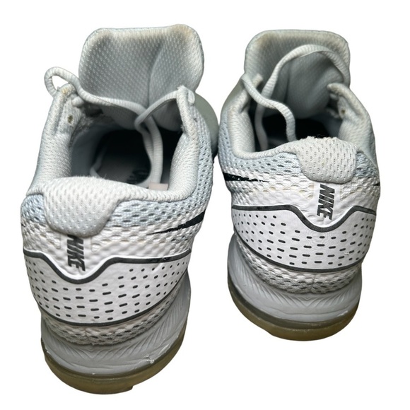 NIKE ZOOM SNEAKERS GREY MESH LOGO BLACK WHITE WOMENS SIZE 7.5 - Picture 4 of 7